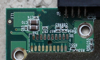 Drive connector before cleaning