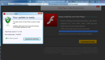 fake adobe flash update