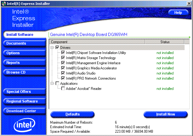 intel driver installer