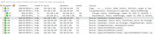 SQL SSL TLS Negotiation with Microsoft Message Analyzer