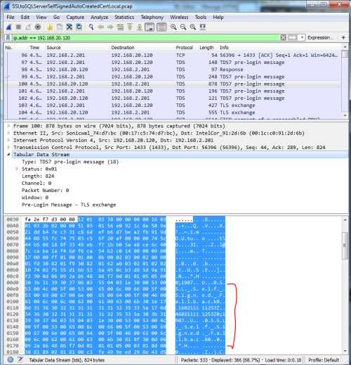 SQL SSL / TLS Negotiation 5