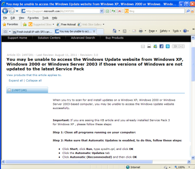 Windows Update Broken Article 2497281