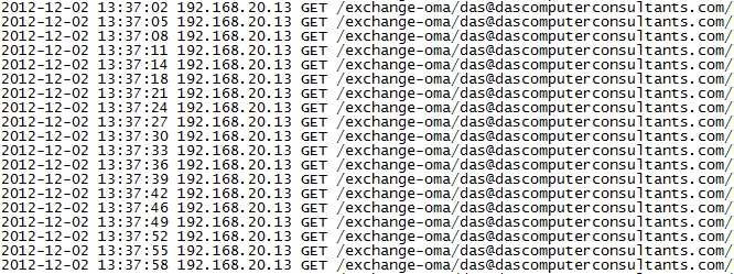 IIS ActiveSync Runaway Logs