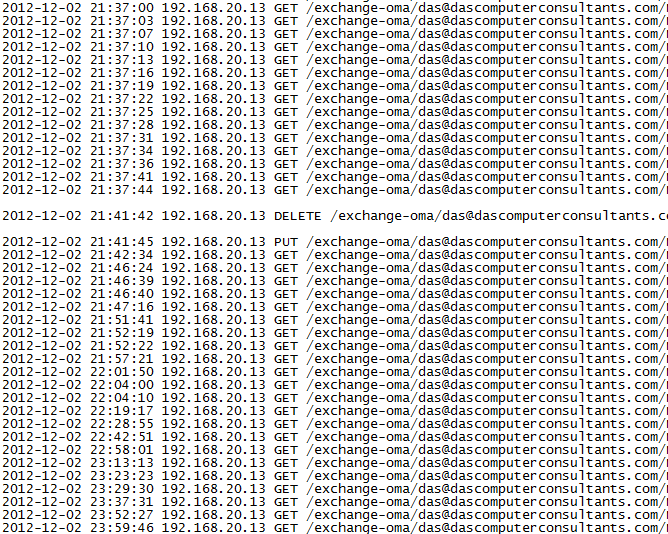 IIS Logs Active Sync running away and fixed